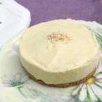 Lemon Mousse Tart on plate